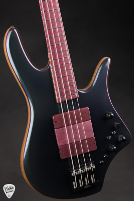 Fodera Monarch Deluxe/Crescent Bass Guitar in Mystic Dream