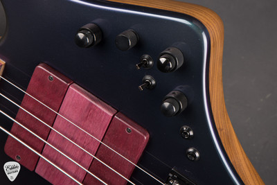Fodera Monarch Deluxe/Crescent Bass Guitar in Mystic Dream
