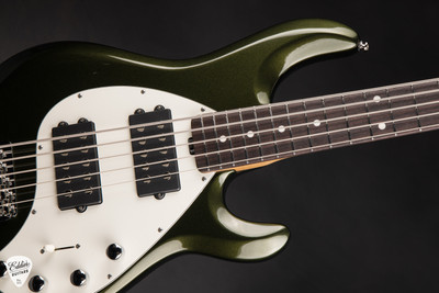 Ernie Ball Music Man StingRay 5 Special HH Bass Guitar in Fallout Green