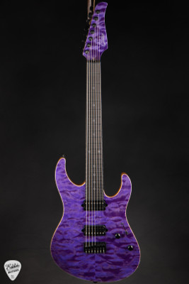 Suhr Modern 7 Quilt Roasted - Trans Purple - Eddie's Guitars