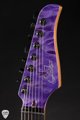 Suhr Modern 7 Quilt Roasted - Trans Purple - Eddie's Guitars