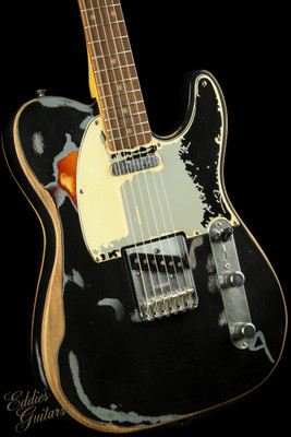 Used - Fender Joe Strummer Telecaster - Black over 3-Color Sunburst
