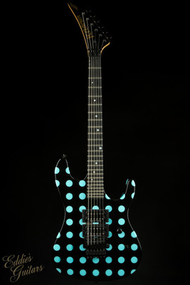 Used - Kramer NightSwan, Black with Blue Polka Dots