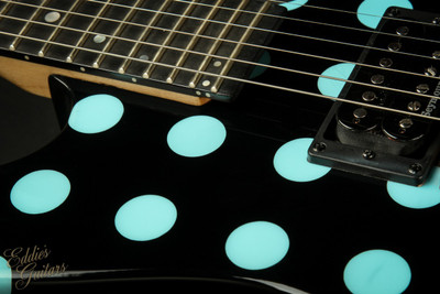 Used - Kramer NightSwan, Black with Blue Polka Dots