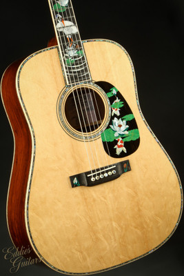 Used - Martin D-45 Harvey Leach Lotus Flower #12 of 25