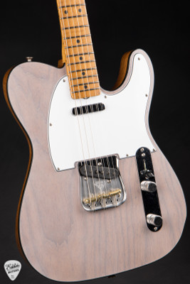 Fender Custom Shop Eddies Exclusive Dealer Select Roasted 1963 Telecaster electric guitar in White blonde