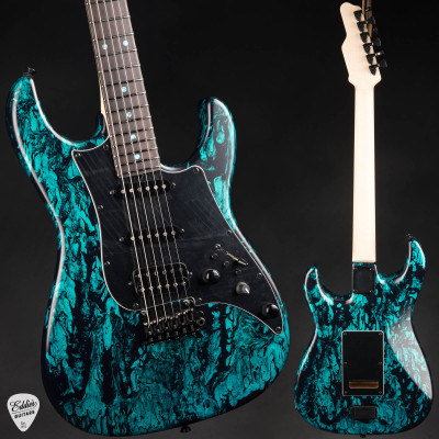 James Tyler Studio Elite HD electric guitar in black shmear with turqoise tint