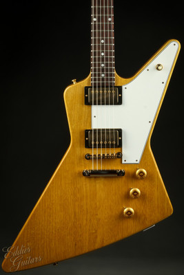 Used - Gibson Custom Shop 1958 Korina Explorer White Pickguard Natural 9.0 #821417