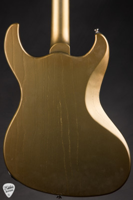 Dunable Gnarwhal Baritone 9 string electric guitar in uranium glow metallic