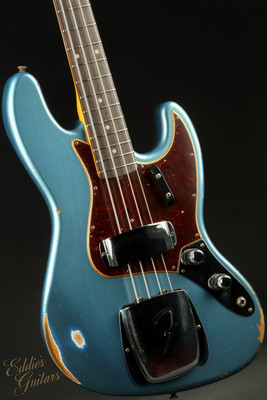 Used - Fender Custom Shop LTD 1960 Jazz Bass Relic - Aged Lake Placid Blue