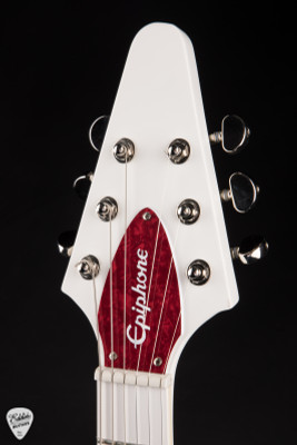 2019 Epiphone Dave Rude Signature Flying V electric guitar in Alpine White