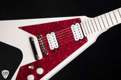 2019 Epiphone Dave Rude Signature Flying V electric guitar in Alpine White