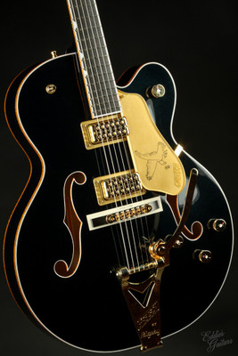 Gretsch G6136TG Players Edition Falcon Hollow Body with String-Thru Bigsby and Gold Hardware, Ebony Fingerboard, Midnight Sapphire