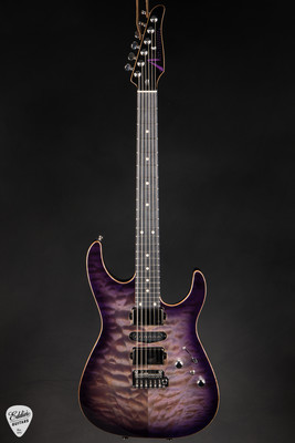 Tom Anderson Angel - Abalone to Trans Purple Burst - Eddie's Guitars