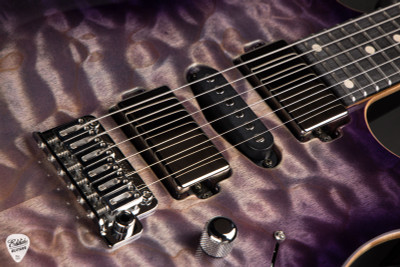 Tom Anderson Angel - Abalone to Trans Purple Burst Electric Guitar