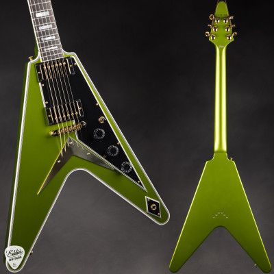 Gibson Custom Shop PSL Flying V Custom Gloss Gecko Green Metallic