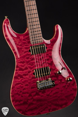 Suhr Standard Carve Top Pau Ferro Neck Electric Guitar in Trans Burgundy