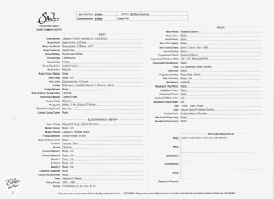 Suhr Eddie’s Guitars Exclusive Custom Classic T Roasted Electric Guitar in Ice Blue Sparkle