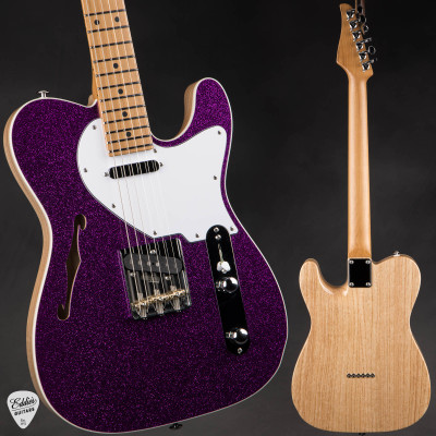 Suhr Eddie’s Guitars Exclusive Custom Classic T Roasted Electric Guitar in Fuschia Sparkle