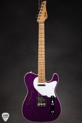 Suhr Eddie’s Guitars Exclusive Custom Classic T Roasted Electric Guitar in Fuschia Sparkle