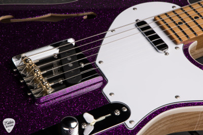 Suhr Eddie’s Guitars Exclusive Custom Classic T Roasted Electric Guitar in Fuschia Sparkle