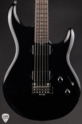 Ernie Ball Music Man Luke 4 Steve Lukather Artist Signature Electric Guitar in Black Sparkle