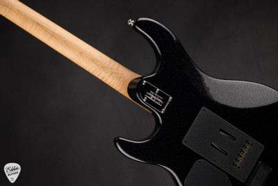 Ernie Ball Music Man Luke 4 Steve Lukather Artist Signature Electric Guitar in Black Sparkle
