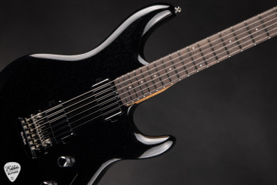 Ernie Ball Music Man Luke 4 Steve Lukather Artist Signature Electric Guitar in Black Sparkle
