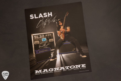 2025 - Magnatone Slash Signature Collection SL-100 Head Signed Poster - Black Croc