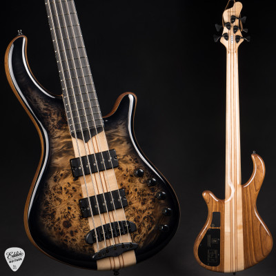 Mayones Patriot 5 – Trans Natural Black Gloss Bass Guitar