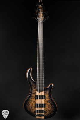 Mayones Patriot 5 - Trans Natural Black Gloss - Eddie's Guitars