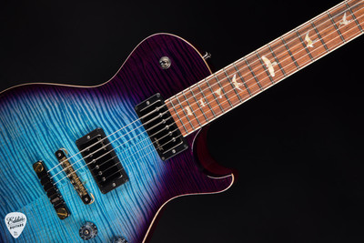 Paul Reed Smith Eddie’s Guitars Wood Library McCarty 594 Singlecut Swamp Ash/Cocobolo Electric Guitar in Aquableux Purple Burst