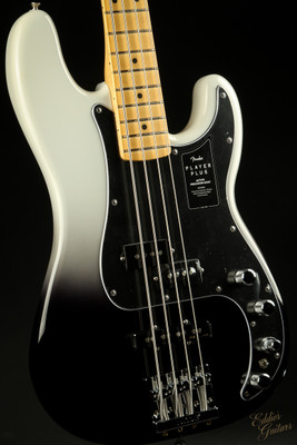 2022 - Fender Player Plus Active Precision Bass®, Maple Fingerboard - Silver Smoke