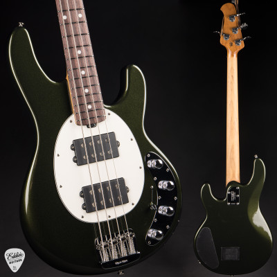 Ernie Ball Music Man StingRay Special HH Bass Guitar in Fallout Green