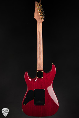 Suhr Standard Carve Top Pau Ferro Neck Electric Guitar in Trans Teal Burst