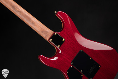 Suhr Standard Carve Top Pau Ferro Neck Electric Guitar in Trans Teal Burst