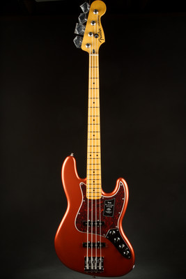 2022 - Fender Player Plus Active Jazz Bass®, Maple Fingerboard - Aged Candy Apple Red