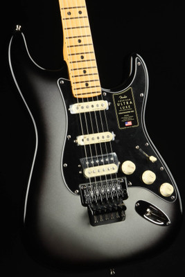 Fender American Ultra Luxe Stratocaster Floyd Rose HSS, Maple - Silverburst/B Stock