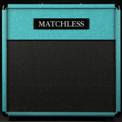 Matchless ESS - 1x12 Cabinet - Shower Curtain Turquoise/Silver