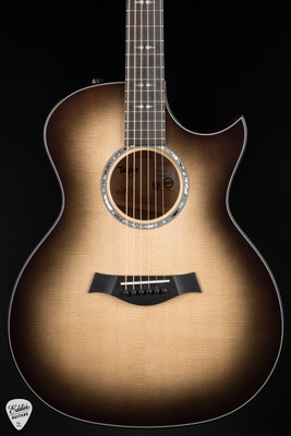 Taylor Custom #26 C14ce B5026 Grand Auditorium Sitka Spruce/Quilted Big Leaf Maple – Silver Cranberry Supernova/NAMM 2025 Acoustic Guitar