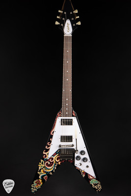 Epiphone Jimi Hendrix Love Drops Flying V Ebony 7.3 #24121527314