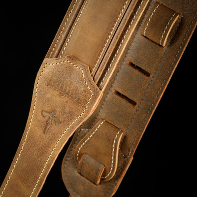 Taylor Wings Strap - Dark Brown Leather 2.5"/4109-25