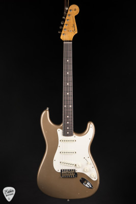 Fender Custom Shop Master Built 1959 Transition Stratocaster Journeyman Relic Electric Guitar in Shoreline Gold