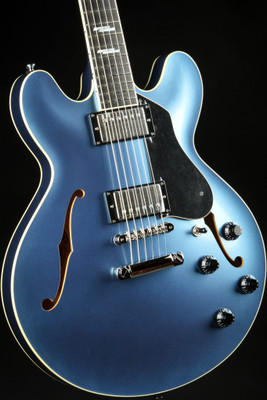 Collings I-35 LC Custom Inlay - Pelham Blue/Ungrained Binding