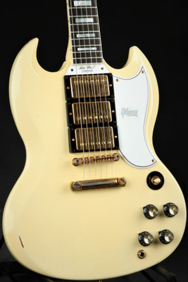 Used - Gibson Custom Shop Made 2 Measure SG Custom Heavy Aged Classic White