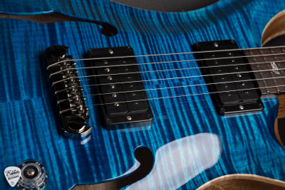 Paul Reed Smith Eddie's Guitars Wood Library Hollowbody II Piezo Cocobolo - Aquamarine
