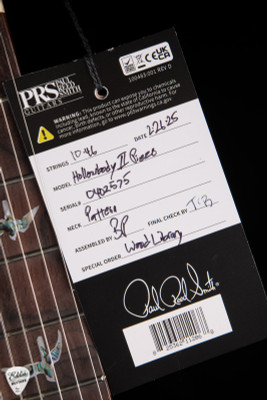 PRS Eddie's Guitars Wood Library Hollowbody II Piezo Cocobolo Aquamarine electric guitar