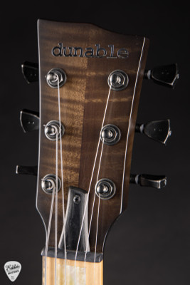 Dunable Asteroid Electric Guitar in Buckeye Burl