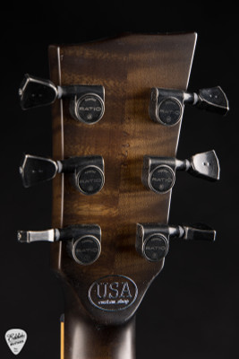 Dunable Asteroid Electric Guitar in Buckeye Burl