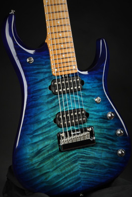 Ernie Ball Music Man JP15 7 String - Cerulean Paradise Flame/B Stock